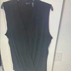 Black Sleeveless Women's Top